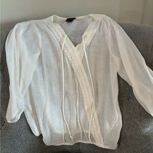 White cotton blouse